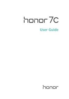 Huawei Honor 7C manual. Tablet Instructions.